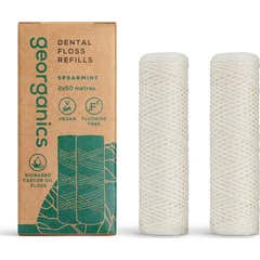 Georganics Fio Dentário Hortelã-verde 2x50 m