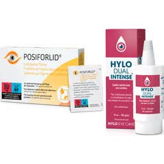 Hylo Dual Intense Colírio Lubrificante Olho Seco 10 ml + Ursapharm Posiforlid Toalhetes 20uds
