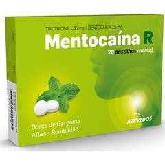 Azevedos Mentocaína-R 1.05mg + 2.5mg 20 Pastilhas