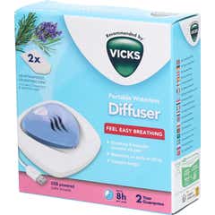 Vicks Difusor USB Essência Lavanda e Alecrim + 2 Almofadas
