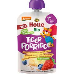 Holle Bio Tiger Porridge Banana Mirtilo  Arroz Aveia Quinoa 110g