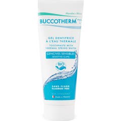 Buccotherm Dentífrico Gel Dentífrico Orgânico Pasta Orgânica Gengivas Sensíveis - Tubo Térmico de Água 75 Ml