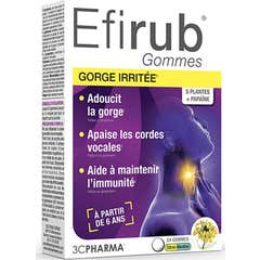 3C Pharma Efirub Gomas Garganta Irritada 24 Gummies