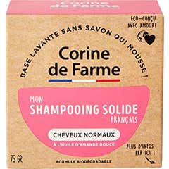 Champô Corine De Farme Amêndoas Sólido Cabelo Normal 75gr