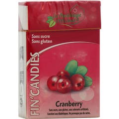 Fin'Candies Balas Sem Açúcar Cranberry 36 g