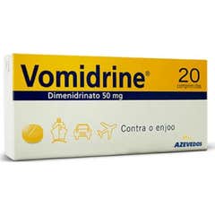 Azevedos Vomidrine Dimenidrinato 50mg 20comp