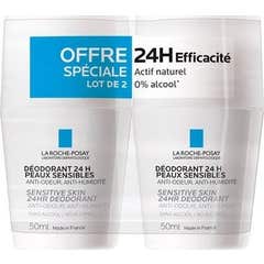 Desodorizante Fisiológico La Roche-Posay Roll On 24h 2x50ml