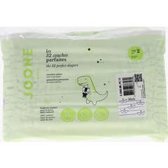 Joone Les Couches Parfaites Tamanho 2 3-5kg Malo 32 Unidades