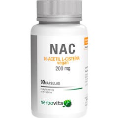 Herbovita Nac N-Acetil L-Cisteína Vegan 200mg 90caps