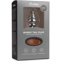 EasyToys Bunny Tail Plug Nro 2 Silver-Brown 1ud