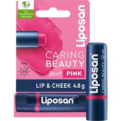 Liposan Caring Beauty Bálsamo Labial 3 em 1 Pink SPF30 4.8 g