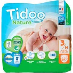 Tidoo Nature Fraldas Tamanho 3 4-9kg Eco 27 ​​Unidades