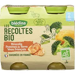Blédina Baby Jars Brócolos Vitela 6 Meses Orgânico 2x200g
