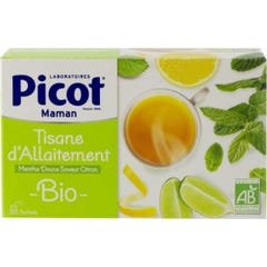 Picot Picot Picot Picot Mamã Picot Verbena Amamentação Chá de ervas 20 saquetas