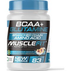 MuscleFit Glutamina + BCAAs Sabor Melocotón 500g