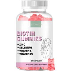 ASPERILLEN Biotin Gummies 60uds