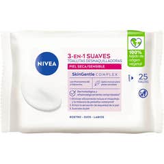 Nivea Toalhetes Desmaquilhantes Suaves 3 em 1 25 Unidades