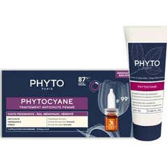 Phyto Phytocyane Mulher Pack Ampolas Queda Progressiva x12 Unidades + Shampoo 100ml