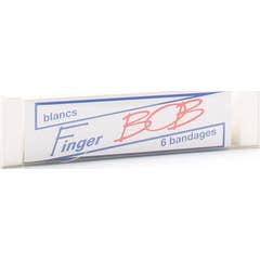 Finger Bob Venda Tubular Blanco 6uds