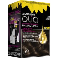 Garnier Olia Coloração Permanente N°4.0 Castanho 4 peças