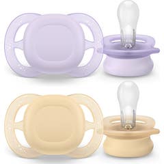 Philips Avent Ultra Start Chupeta Laranja Lilás 0-2M 2 Unidades