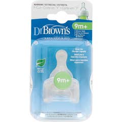 Boca De Silicone De Tetina De Fluxo Natural Do Dr. Brown E Padrão 2uds