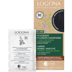 Logona Tinta Capilar Herbal Preto Índigo 100 g