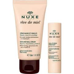 Nuxe Rêve de Miel Pack Creme Mãos 30ml + Batom 4g