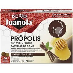 Juanola Própolis Mel e Alcaçuz 36 Pastilhas