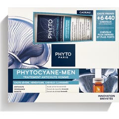 Phyto Phytocyane Men Kit 12 Ampolas + Champô 100ml