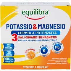 Equilibra Potasio y Magnesio 3 Sales Orgánicas 20x5,2g