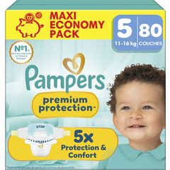 Pampers Premium Protection Tamanho 5 11-16 kg 80 Fraldas