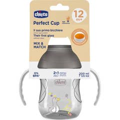Chicco Perfect 360 Copo Refeição 12M+ Cinza 200 ml