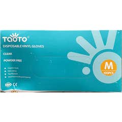 Taoto Luvas Vinil Tamanho M 100 Unidades