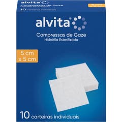 Alvita Compressa Gaze Esterilizada 5x5cm 10 Unidades