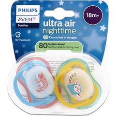 Philips Avent Ultra Air Nighttime Chup +18M Scf376/32 2 Unidades