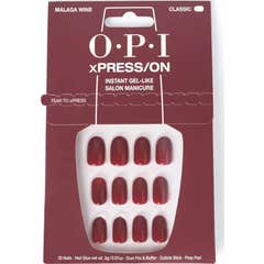 Opi xPRESS/ON Kit Unhas Postiças Classic Malaga Wine