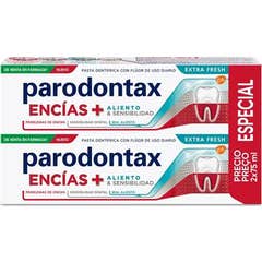 Parodontax Pasta Dentes Gengiva + Hálito & Sensibilidade 2x75ml