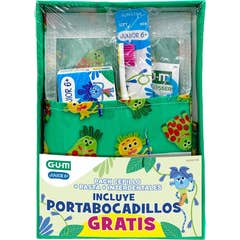 GUM Pack Necessaire Júnior Pasta + Escova + Easy Floss + Porta-aparelho 1 unid.