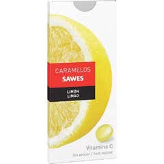 Sawes Caramelos balsámicos sin azúcar Limón con Vit C 22 g Sawes, 22 g