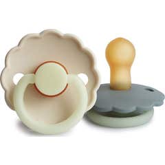 Frigg Chupete Silicona Nocturno 0-6M Cream French Gray 2uds