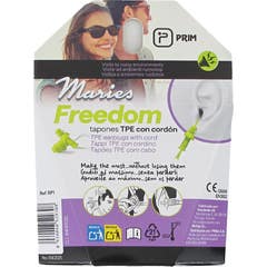 Maries Freedom Tampões de Ouvidos TPE com Cordão 2 unid.