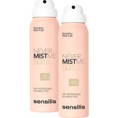 Sensilis Never Mist Me SPF50 Névoa Invisível Toque Seco 2x100 ml