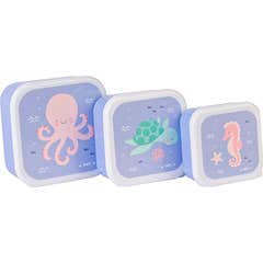 Saro Pack 3 Cajas de Almuerzo