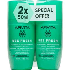 Apivita Bee Fresh Desodorante Roll-on 2x50 ml