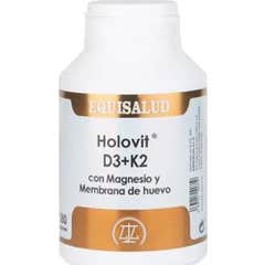 Holovit D3+K2 com Tampa de Magnésio e Membrana Egg 180caps Holovit D3+K2 com Tampa de Magnésio e Membrana Egg 180caps