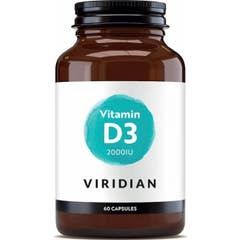Viridian Vitamin D3 2000 UI 60cáps