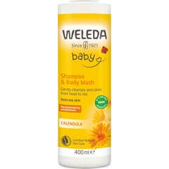 Weleda Baby 2 em 1 Champô e Gel de Banho Calêndula 400 ml