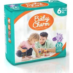 Fralda Baby Charme Maxi 16kg+ 26uts