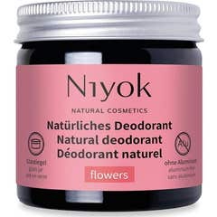 Niyok Flowers Desodorizante Antitranspirante 2 em 1 40 ml